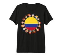 Bandera Colombiana Mes de la Herencia Hispana Colombia Niño Niña Niño Camiseta Premium