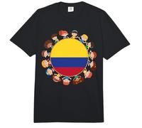 Bandera Colombiana Mes de la Herencia Hispana Colombia Niño Niña Niño Comfort Colors Adult Heavyweight T-Shirt