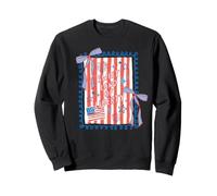 Bandera con Lazo de Sweet Land of Liberty Patriotic Coquette, EE. UU. Sudadera
