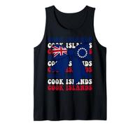 Bandera con Lazo en Forma de Coqueta con Forma de Coqueta de Las Islas Cook Camiseta sin Mangas