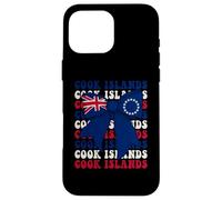 Bandera con Lazo en Forma de Coqueta con Forma de Coqueta de Las Islas Cook Carcasa para iPhone 16 Pro MAX