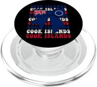 Bandera con Lazo en Forma de Coqueta con Forma de Coqueta de Las Islas Cook PopSockets PopGrip para MagSafe