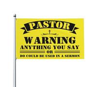 Bandera con material para sermones 3x5 - Todo lo que digas puede ser predicado (Divertido pastor)