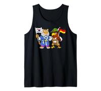 Bandera Corea del Sur Alemania Raíces Coreano-Alemanas Camiseta sin Mangas