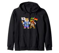 Bandera Corea del Sur Alemania Raíces Coreano-Alemanas Sudadera con Capucha