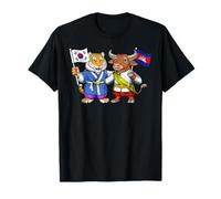 Bandera Corea del Sur Camboya Raíces Coreano-Camboyanas Camiseta