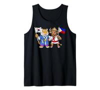Bandera Corea del Sur Filipinas Raíces Coreano-Filipinas Camiseta sin Mangas