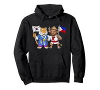 Bandera Corea del Sur Filipinas Raíces Coreano-Filipinas Sudadera con Capucha