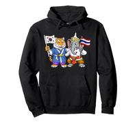Bandera Corea del Sur Tailandia Raíces Coreano-Tailandesas Sudadera con Capucha
