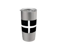 Bandera Cornualles Vintage de Cornwall Expat y Proud Cornish Vaso térmico de acero inoxidable de doble pared