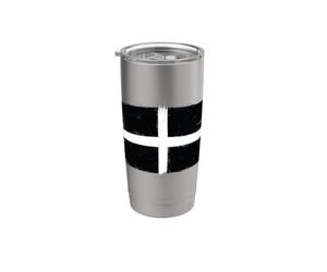 Bandera Cornualles Vintage de Cornwall Expat y Proud Cornish Vaso térmico de acero inoxidable de doble pared
