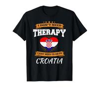 Bandera Croata I Croacia Vacaciones Regalo I Divertido Croata Camiseta