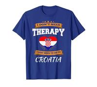 Bandera Croata I Croacia Vacaciones Regalo I Divertido Croata Camiseta, Hombre, Azul Real, XXL