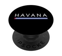 Bandera Cubana Cuba Miami La Habana Caribe Vacaciones Español PopSockets PopGrip Adhesivo