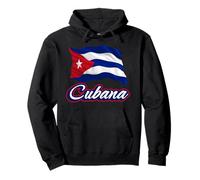 Bandera Cubana Cubana Cubana Mujer Niña Patriótica Cubana Sudadera con Capucha