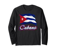 Bandera Cubana de Cuba Hombres Niños Patriótico Cubano Manga Larga
