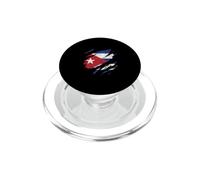 Bandera Cubana Diseño Rasgado Patriotismo PopSockets PopGrip para MagSafe