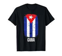 Bandera Cubana Estilo Antigua o Hacia Atras Cuba Camiseta