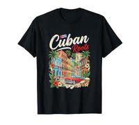 Bandera Cubana Herencia de Cuba Orgullo Latino Camiseta