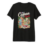 Bandera Cubana Herencia de Cuba Orgullo Latino Camiseta Premium