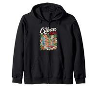 Bandera Cubana Herencia de Cuba Orgullo Latino Sudadera con Capucha