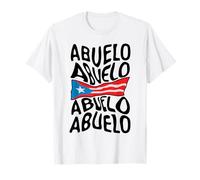Bandera de Abuelo Puerto Rico Día del Padre del abuelo puertorriqueño Camiseta