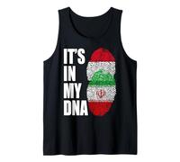 Bandera de ADN Herencia Mixta yemení e iraní Camiseta sin Mangas