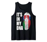 Bandera de ADN Vintage eslovaca e Italiana Camiseta sin Mangas