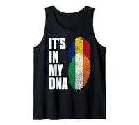 Bandera de ADN Vintage rumana e Irlandesa Camiseta sin Mangas