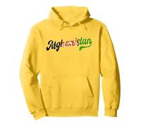 Bandera de Afganistán Tipografía Amor Nación Afgana Sudadera con Capucha