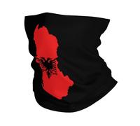 Bandera De Albania Hombre Mujer Calentador De Cuello Suave Braga De Cuello Multifuncional Bufanda Tubular para Ciclismo Verano Correr Deportes