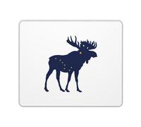 Bandera De Alce del Estado De Alaska Alfombrilla De Escritorio Lavable Alfombrilla De Ratón Duradero Mousepad para Oficina Hogar Ordenador 25X30Cm