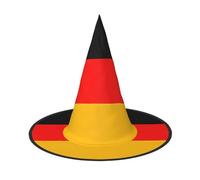 Bandera de Alemania, 2 unidades, sombrero de bruja de Halloween, sombrero de fiesta, adecuado para accesorios de juego de escenario