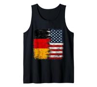 Bandera de Alemania, Estados Unidos, raíces alemanas Camiseta sin Mangas