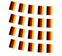 Bandera de Alemania, Guirnalda de 6 m con 20 banderas alemanas, Banderines de 14 x 21 cm para Bar de Jardín
