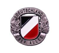 Bandera de Alemania Pin hojas de roble broche vintage negro Alemania insignia alemana joyería hombres patriota regalo, Metal