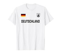 Bandera de Alemania THE WORLD con tres colores que reflejan negro, rojo y dorado, identidad inquebrantable Camiseta