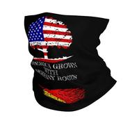 Bandera De Alemania Y Bandera De Estados Unidos Unisex Calentador De Cuello Protección UV Braga De Cuello Elástica Pasamontañas para Yoga Esquí Senderismo Clima Frío