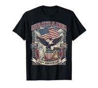 Bandera de América 250 Aniversario Eagle & Liberty USA 250 años Camiseta