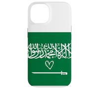 Bandera de Arabia Saudita Corazón Saudita Orgulloso Día Nacional del Patrimonio Carcasa para iPhone 14