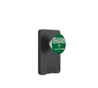 Bandera de Arabia Saudita Corazón Saudita Orgulloso Día Nacional del Patrimonio PopSockets PopWallet para MagSafe