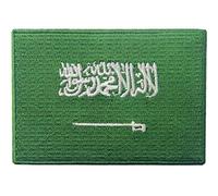 Bandera de Arabia Saudita Emblema Nacional Parche Bordado de Aplicación con Plancha