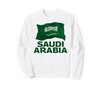 Bandera de Arabia Saudita Patriótica Hombres Mujeres Niños Árabe Sudadera
