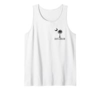 Bandera DE ÁRBOL DE Palmetto DE Carolina del Sur SC Cresent Moon Camiseta sin Mangas