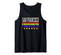 Bandera de Arco Iris LGBT de San Francisco Pride Gay Lesbianas Queer Camiseta sin Mangas
