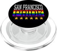 Bandera de Arco Iris LGBT de San Francisco Pride Gay Lesbianas Queer PopSockets PopGrip para MagSafe