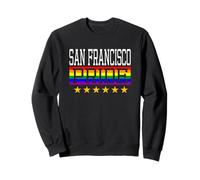 Bandera de Arco Iris LGBT de San Francisco Pride Gay Lesbianas Queer Sudadera