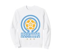 Bandera de Argentina Retro Colores Copa Mundial Fútbol Sudadera