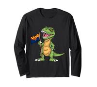 Bandera de Arizona Lover Kids Dinosaur Lover USA Arizona Manga Larga