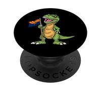 Bandera de Arizona Lover Kids Dinosaur Lover USA Arizona PopSockets PopGrip Adhesivo